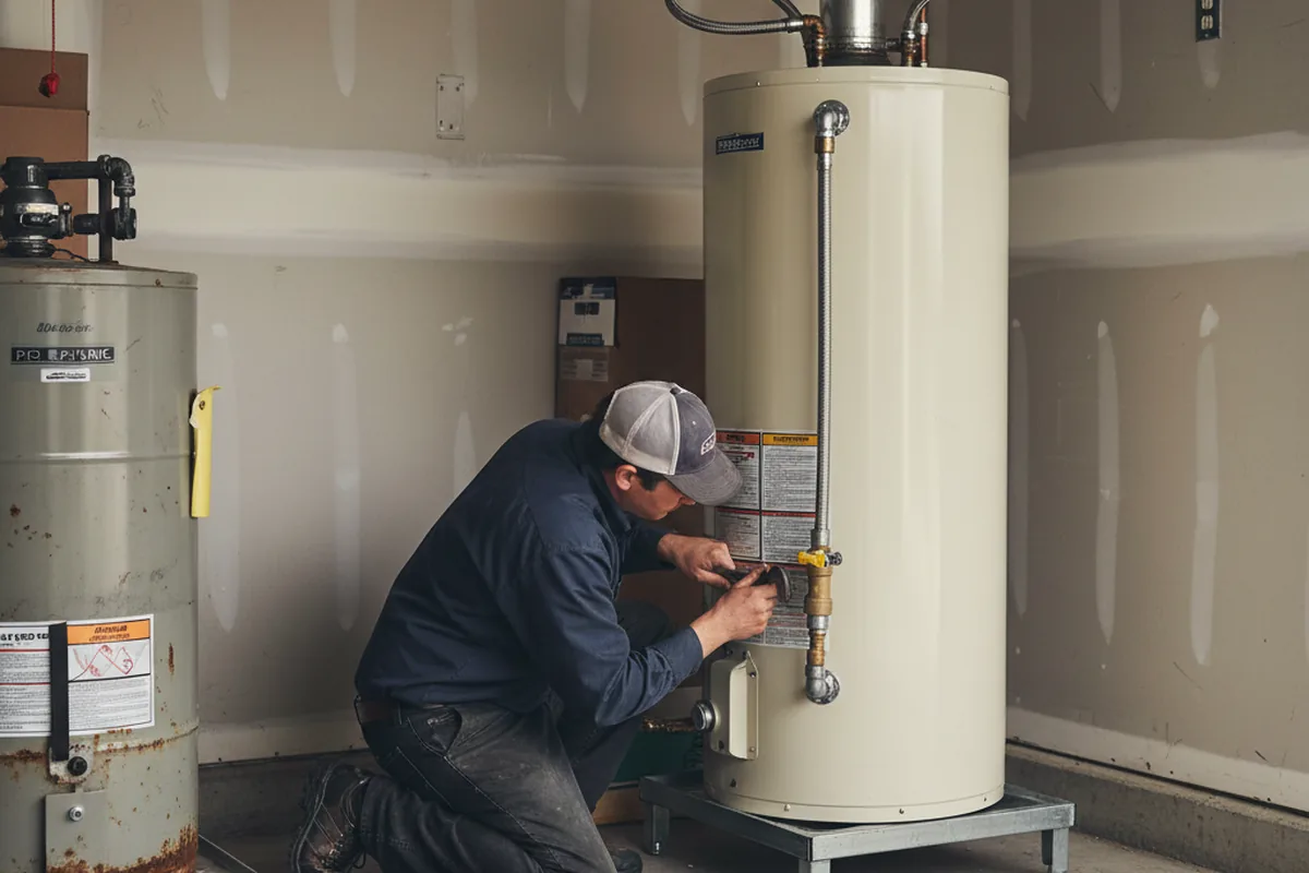 Water heater and shutoff valve replacement in Dunedin