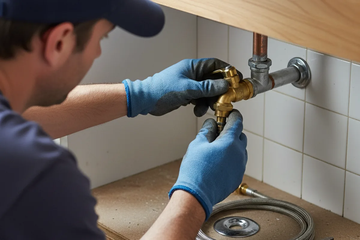 Shutoff valve and fitting work during Emergency Plumbing in Dunedin